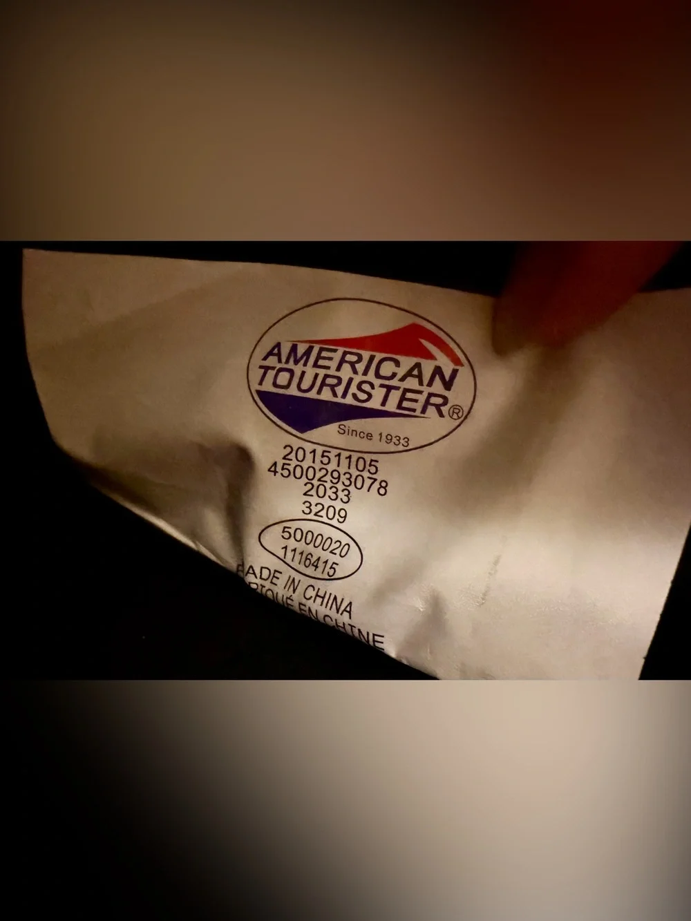 American Tourister travel bag